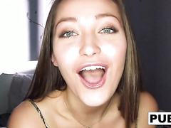 Cute Playful Teen Brunette Wakes Up Her Boyfriend Sitting On His Face And Then She Gets A Good Fuck