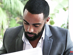 Mandingo Signs A Contract To Creampie Lady Boss Katrina Jade